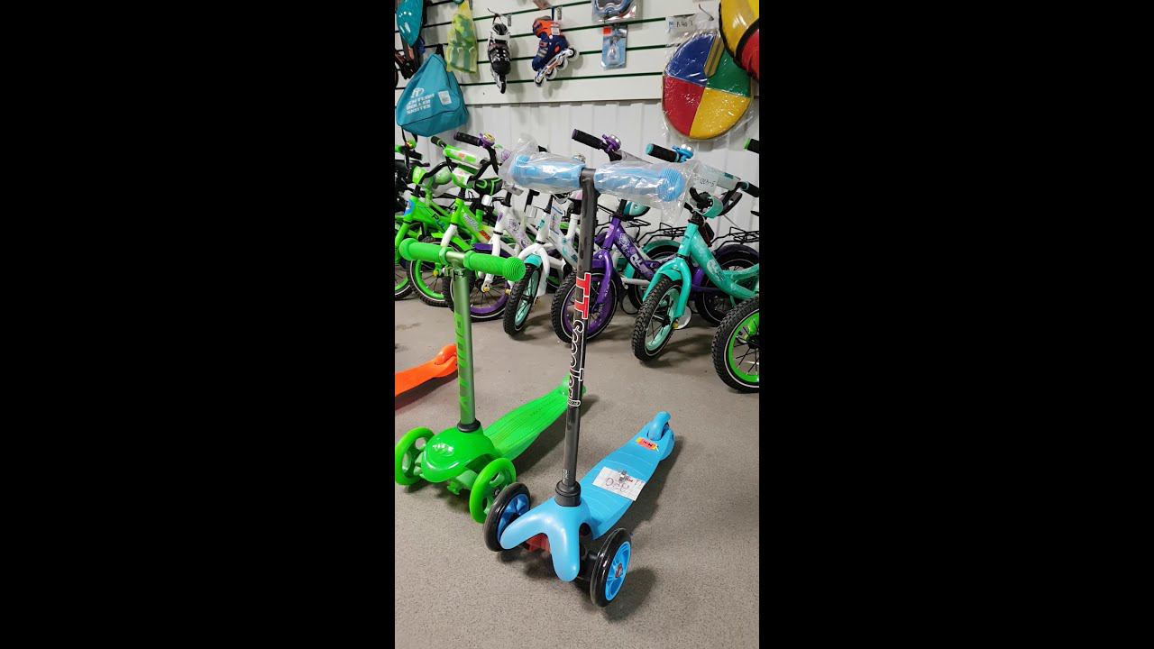 Веломаг61. Видеообзор самокатов Scooter 3-колесных SK 039, 024, 001, 026, 040, 002
