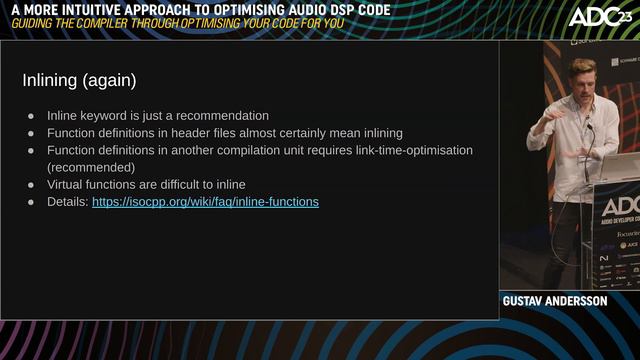 A More Intuitive Approach to Optimising Audio DSP Code - Gustav Andersson - ADC23