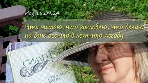 Библиотека на даче, ужин на огне, остальное -  помаленьку | Vlog  Дача как есть  18.09.2024