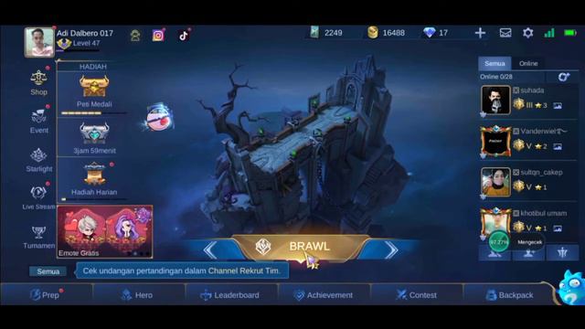 Bagi akun mobile legend