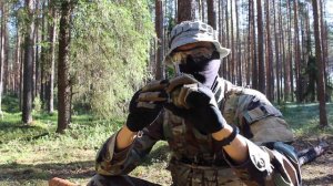 Установка растяжки на булавку
