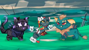 Крафт Подозрительного и Маленького монструозного яиц, покупка Сковородкина  Castle Cats