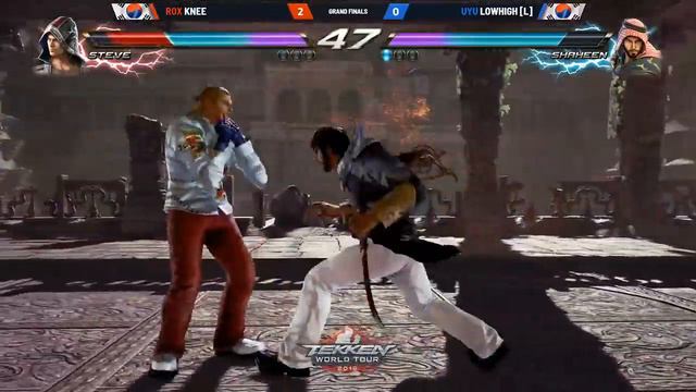 Knee (Steve) Vs LowHigh (Kazumi, Shaheen) - G. Final - Tekken 7 World Tour смотреть онлайн