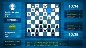 Chess Game Analysis: Sayid Ali Alatas - morppheus : 0-1 (By ChessFriends.com)