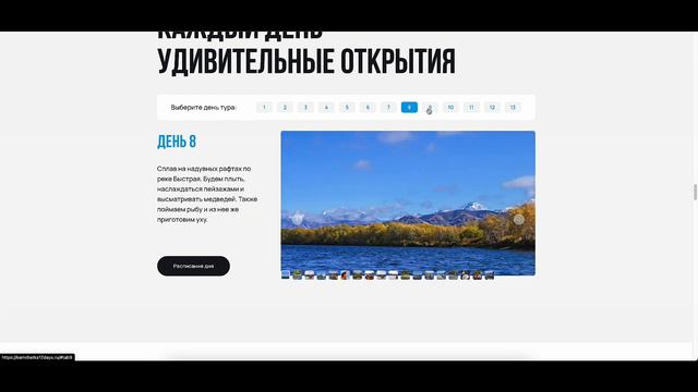 Кейс по разработке landing page для авторского тура на Камчатку для компании «ООО Альптрек»