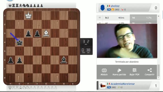 MF Isaac García (2345) vs MF Javier Benítez (2290), Copa dicharachera 32avos de final