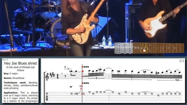 Michael Lee Firkins - INSANE use of Hendrix-style pentatonic/blues scale phrasing