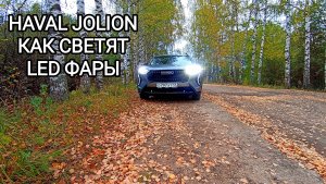 LED Фары на HAVAL JOLION Как светит заводская оптика