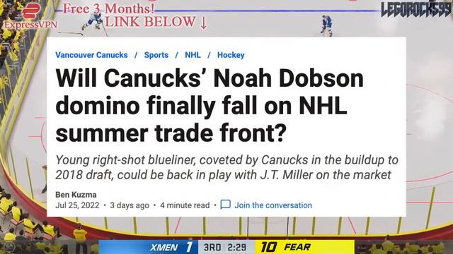 JT MILLER FOR NOAH DOBSON TRADE? Vancouver Canucks & New York Islanders News & Trade Rumours Today