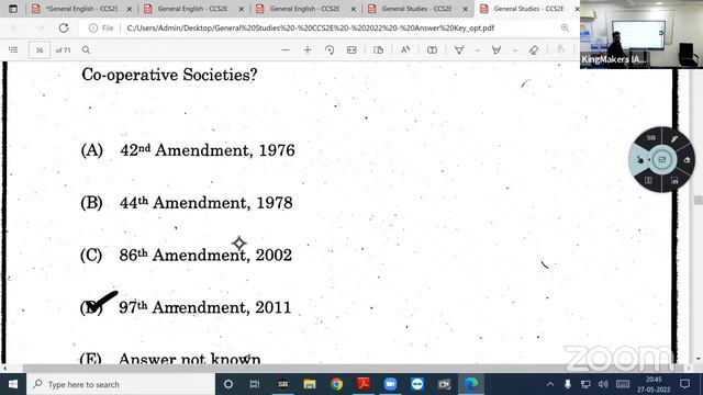 TNPSC Group 2 Prelims 2022 | Official answer key | Discussion | May 27, 2022