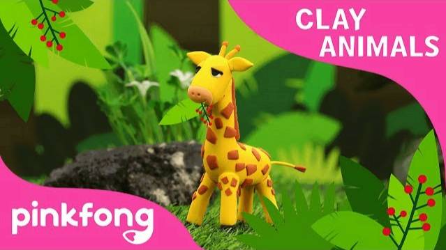 How to make Giraffe with Clay  Clay Animals  Che Che Koolay  Animal Songs  Pinkfong Clay Time