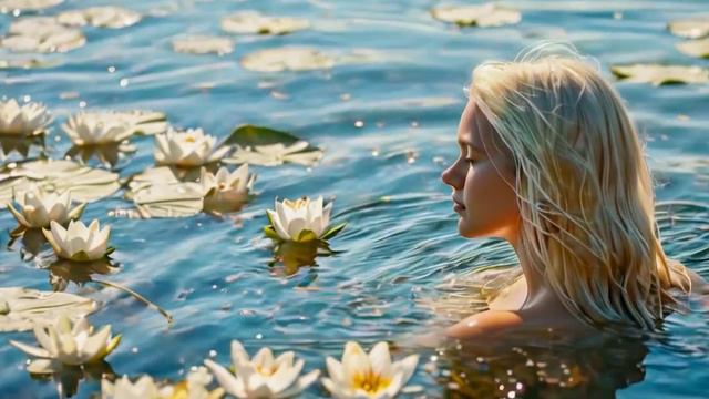 🌸💧 Видео о сне и медитации: Спокойные водяные лилии 💧🌸Исцеляющая сила природы. Антистресс.