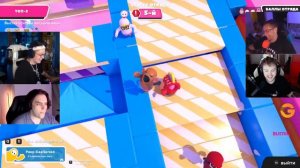 ТОП 1 в Fall guys Бустер, Ликс, Гуакамоле, Стас9 / BUSTER Fall guys