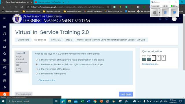 Virtual INSET DAY 3 Game Based Learning Using Minecraft Education Edition Exit Quiz смотреть онлайн