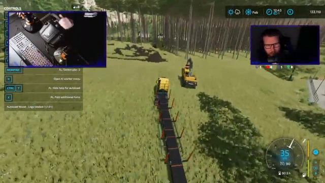 Farming Simulator 22 #logitechg923 dual joystick setup #fs22 #farming #farmingsimulator22