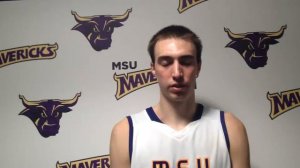 Connor O'Brien after MSU's 84-77 victory over Augustana