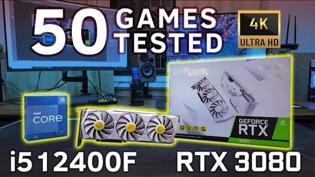 RTX 3080 + i5 12400F tested in 50 games | 4K benchmarks!