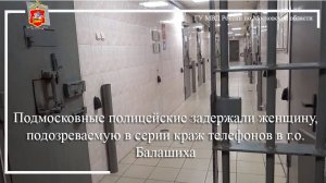 Подмосковные полицейские задержали женщину, подозреваемую в серии краж телефонов в г.о. Балашиха