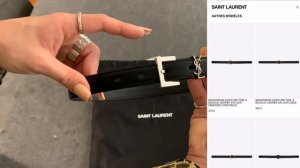 Unboxing SAINT LAURENT: Ceinture fine monogram