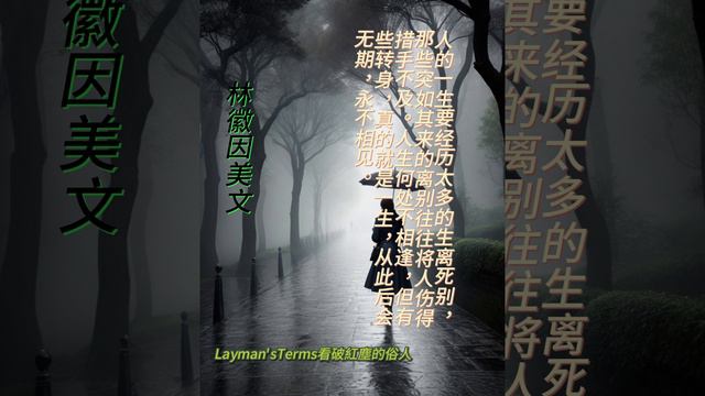 林徽因美文17    #禪語 #人生哲理 #心靈鷄湯