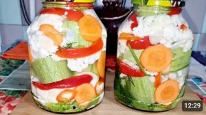 КАБАЧКИ И ЦВЕТНАЯ КАПУСТА НА ЗИМУ ЗАГОТОВКИ.???
