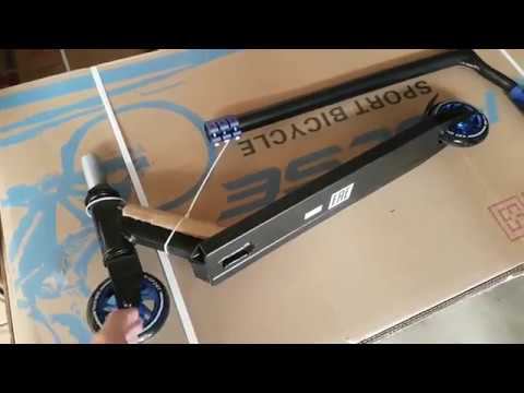 Как собрать трюковой самокат KMS 411 Видео Резьбовая компрессия. смотреть онлайн