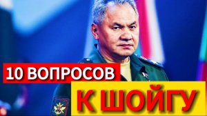 10 вопросов к Шойгу