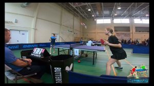 Гаврева Ярослава - Статкевич Елизавета. Боровск май 2023. Настольный теннис.