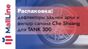 Распаковка: дефлекторы задней арки и фильтр салона Che Shuang для TANK 300