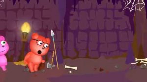 Mega Gummy bear crying crashed truck finger family nursery rhymes for children Gummybear Toys fun