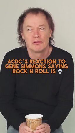 Реакция AC/DC на слова Джина Симмонса, что Rock n Roll мертв 💀#acdc #guitar