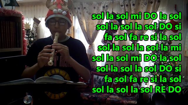 Rodolfo El Reno Villancico en Flauta Dulce con NOTAS смотреть онлайн