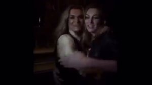 Danielle Cormack and Kate Jenkinson meet & greet kissing