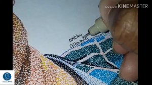 Color Stippling Portrait || Pointillism || Process Video