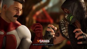 ОМНИ-МЕН, НЕУЯЗВИМЫЙ ПРОТИВ РЕПТИЛИЯ ВСЕ ДИАЛОГИ | MORTAL KOMBAT 1