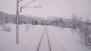 Путешествия на поезде со сменой времён года на Бергенской линии☀️🌧🍂☃️