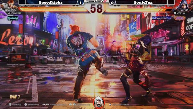 T8 Speedkicks (Hwoarang) vs SonicFox (Zafina) - Tekken 8 - смотреть онлайн