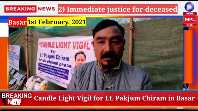 Candle Light Vigil for Lt. Pakjum Chiram in Basar, Arunachal Pradesh|| MPL News Live........ смотреть онлайн