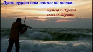 "Пусть чудеса вам снятся..." Музыка Е. Кронов слова О. Тучина. Исполняет А. Сенин