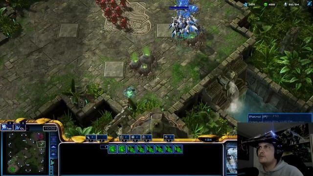 StarCraft 2 Protoss vs Zerg Working on unit control смотреть онлайн