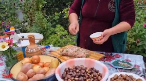 В деревне  сбор каштанов и готовит котлеты Азербайджанская Кухня Деревенская Кухня  Рецепты