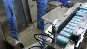 Линия для упаковки флаконов с инструкцией в картонные коробки RT100-200