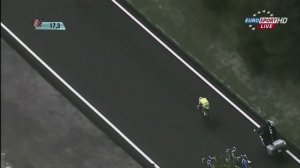 Pro Cyclist Vincenzo Nibali Descending Passo Fedaia, Giro d'Italia 2011