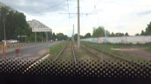 Коломна, трамвай 4, участок Поликлиника - Улица Девичье Поле