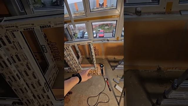Монтаж короба под кондиционер.