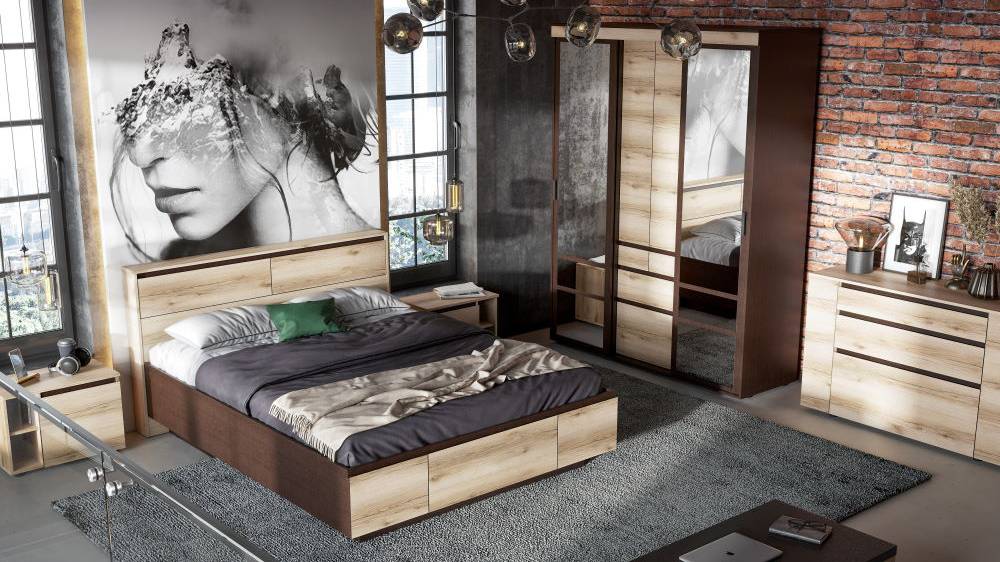 Спальный гарнитур "Берген" смотреть онлайн