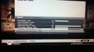 FIFA 12 How to change game settings