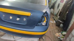 Подготовка и покраска авто в гараже (2 часть)