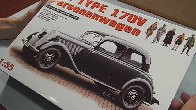 Обзор сборной модели 1/35 Mercedes-Benz Type 170v Personenwagen с фигурками от MiniArt (Unboxing)