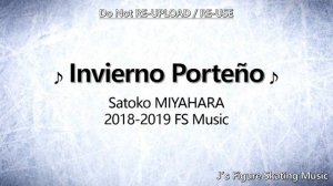 Satoko MIYAHARA 2018-2019 FS Music